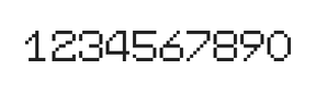 7×9数字点阵字体 ddN79AB1826