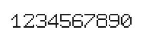 7×9数字点阵字体 ddN79AB1874
