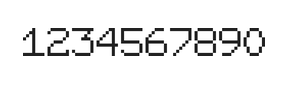 7×9数字点阵字体 ddN79AB1887