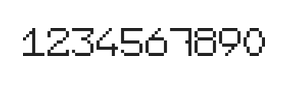 7×9数字点阵字体 ddN79AB1888
