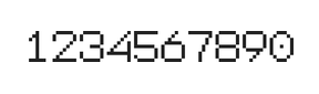 7×9数字点阵字体 ddN79AB1903