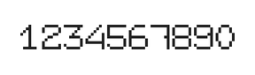 7×9数字点阵字体 ddN79AB1908