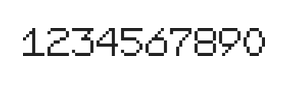 7×9数字点阵字体 ddN79AB1915