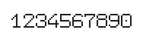 7×9数字点阵字体 ddN79AB1919