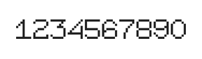 7×9数字点阵字体 ddN79AB1922