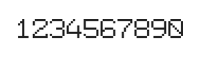 7×9数字点阵字体 ddN79AB1927