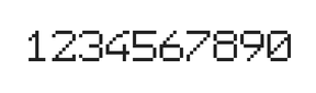 7×9数字点阵字体 ddN79AB1929