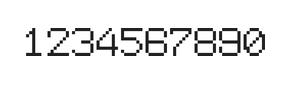 7×9数字点阵字体 ddN79AB1935