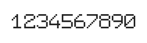 7×9数字点阵字体 ddN79AB1941