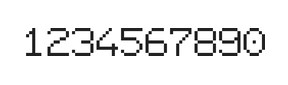 7×9数字点阵字体 ddN79AB1956