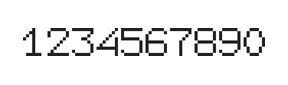 7×9数字点阵字体 ddN79AB1989