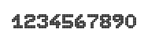 7×9数字点阵字体 ddN79BA0015
