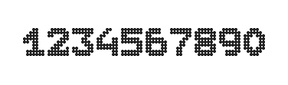 7×9数字点阵字体 ddN79BA0042