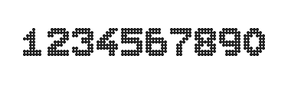7×9数字点阵字体 ddN79BA0053