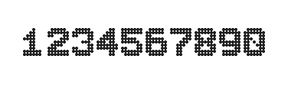 7×9数字点阵字体 ddN79BA0074