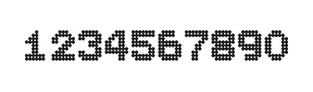 7×9数字点阵字体 ddN79BA0141