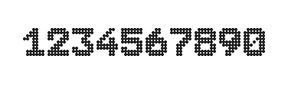 7×9数字点阵字体 ddN79BA0209