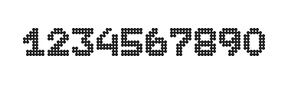 7×9数字点阵字体 ddN79BA0222