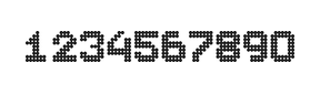 7×9数字点阵字体 ddN79BA0231