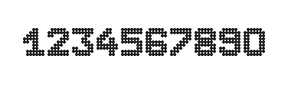 7×9数字点阵字体 ddN79BA0293