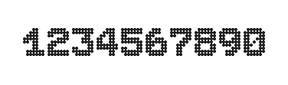 7×9数字点阵字体 ddN79BA0391