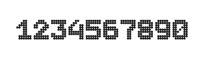 7×9数字点阵字体 ddN79BA0412