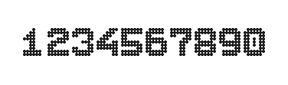 7×9数字点阵字体 ddN79BA0588