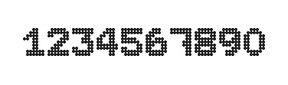 7×9数字点阵字体 ddN79BA0611