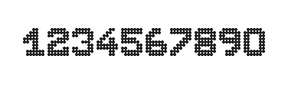 7×9数字点阵字体 ddN79BA0637
