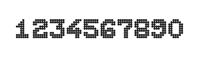 7×9数字点阵字体 ddN79BA0646