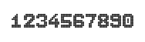 7×9数字点阵字体 ddN79BA0681
