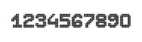 7×9数字点阵字体 ddN79BA0691