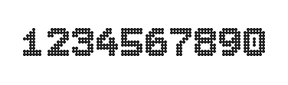 7×9数字点阵字体 ddN79BA0696