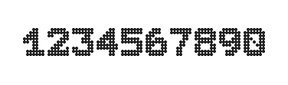 7×9数字点阵字体 ddN79BA0762