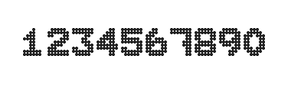 7×9数字点阵字体 ddN79BA0766
