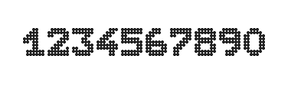 7×9数字点阵字体 ddN79BA0791
