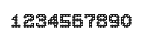 7×9数字点阵字体 ddN79BA0793