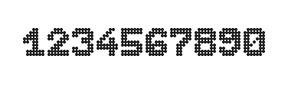 7×9数字点阵字体 ddN79BA0806