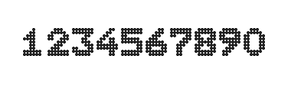 7×9数字点阵字体 ddN79BA0813