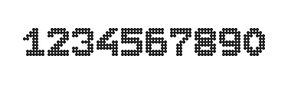7×9数字点阵字体 ddN79BA0842