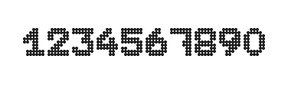 7×9数字点阵字体 ddN79BA0911