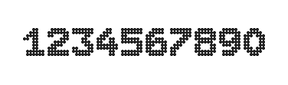 7×9数字点阵字体 ddN79BA0924