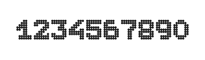 7×9数字点阵字体 ddN79BA0946