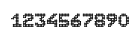 7×9数字点阵字体 ddN79BA0967