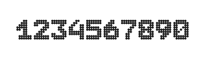 7×9数字点阵字体 ddN79BA0999