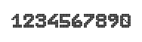 7×9数字点阵字体 ddN79BA1074