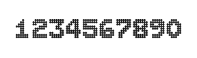 7×9数字点阵字体 ddN79BA1116