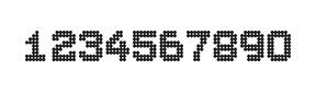 7×9数字点阵字体 ddN79BA1133