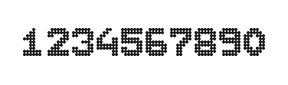 7×9数字点阵字体 ddN79BA1135