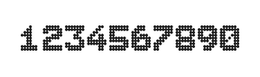 7×9数字点阵字体 ddN79BA1145